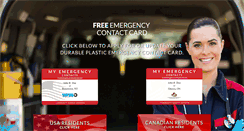 Desktop Screenshot of freeemergencycontactcard.com